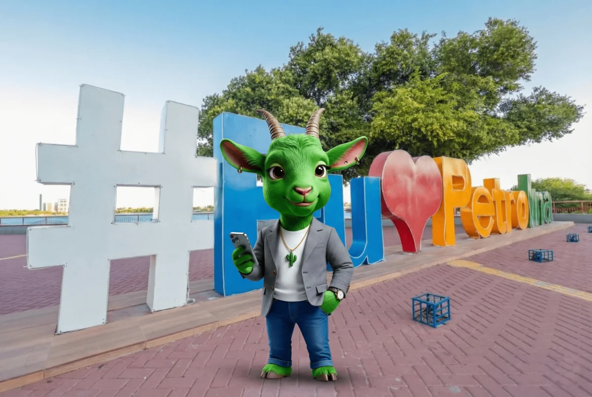 Tico, o mascote da Bode Digital, em Petrolina